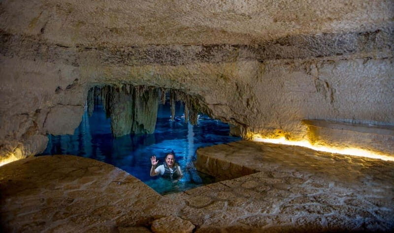 From Mérida: Visit an emblematic hacienda, enjoy its cenote - Swimming in two cenotes (and the Empress Carlota detail)