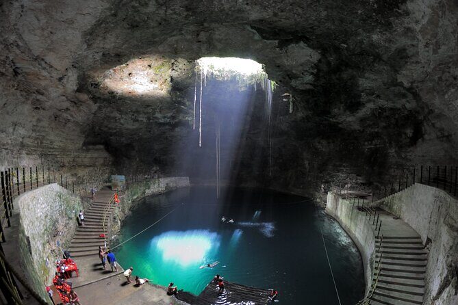 Hubiku & Ikkil Cenote, Valladolid and Chichen Itza! Deluxe From Playa Del Carmen - Valladolid: Quick Town Time and a Vaulted Cenote Swim