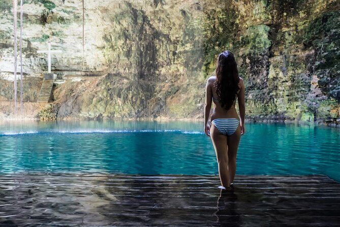 Luxury Tour to Chichen Itza and 2 Cenote - From Tulum - Cenote Ik Kil: open-air swimming and how to not lose your short window