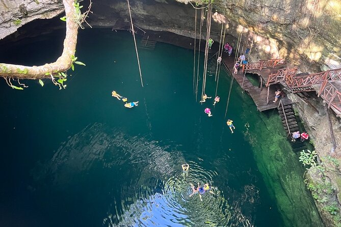 Chichen Itza Tour and 2 Cenotes from Valladolid small group - Cenote Uayma Ha: a quieter jungle finish with calm water